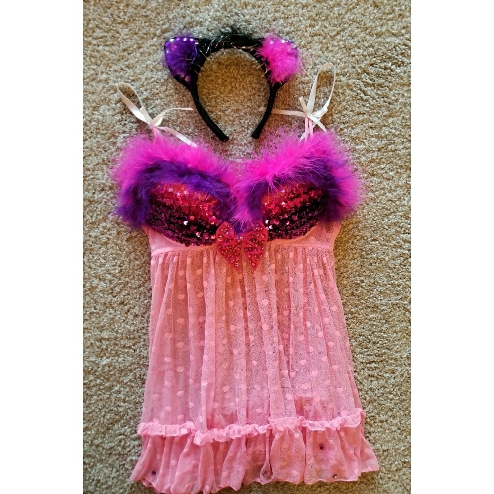 Cheshire Cat Rave Bra Festival Costume